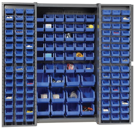 Global Industrial Bin Cabinet, 38 in W, 72 in H, 24 D 662133BL